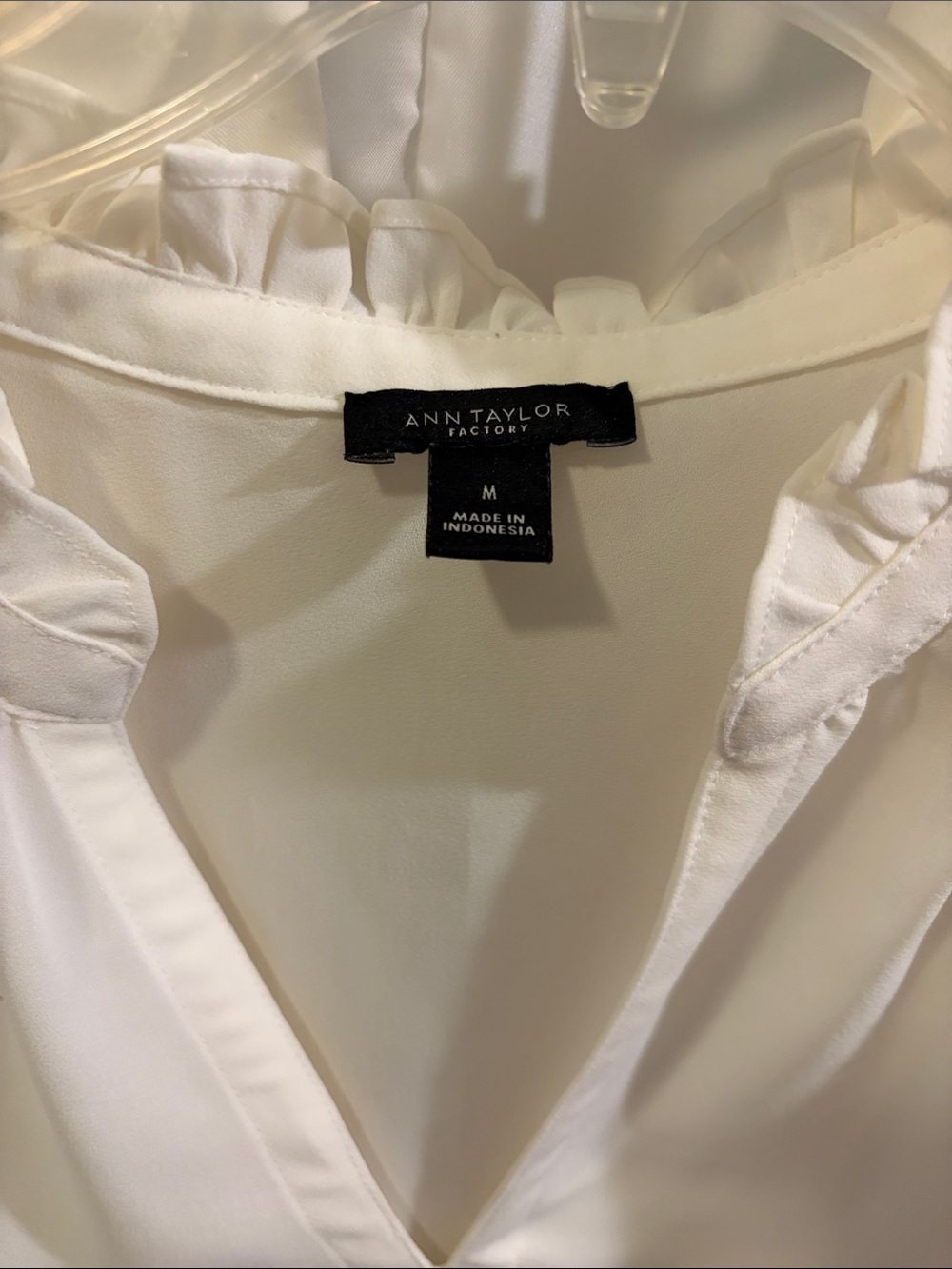 Ann Taylor Cream Plaid A-Line Skirt with Belted Waist - Picture 2 of 4